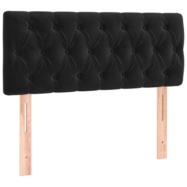 vidaXL Tête de lit Noir 90x7x78/88 cm Velours