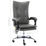 Chaise fauteuil siège de bureau informatique étude de massage anthracite similicuir anthracite 02_0024003