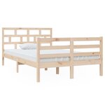 vidaXL Cadre de lit Bois de pin massif 120x200 cm