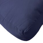 vidaXL Ensemble de coussins en palette bleu marine 60x40x12 cm tissu