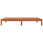 vidaXL Cadre de lit sans matelas cire marron 90x200 cm bois pin massif