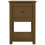 vidaXL Tables de chevet 2 Pièces Marron miel 40x35x61 5 cm Pin solide