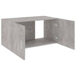 vidaXL Armoire murale Gris béton 80x39x40 cm Bois d'ingénierie