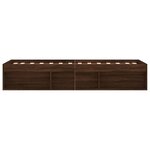 vidaXL Cadre de lit chêne marron 75x190 cm petit simple