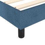 vidaXL Cadre de lit Bleu foncé 140x190 cm Velours