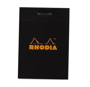 Bloc BLACK N°10 5,2x7,5cm 80F agrafées 80g Q.5x5 RHODIA