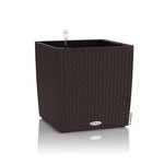 LECHUZA Jardinière CUBE Cottage 40 ALL-IN-ONE Moka