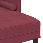 vidaXL Ensemble de Canapés 2 Pièces avec Coussins en Tissu Rouge Bourgogne