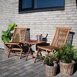 4 paniers ronds en rotin avec poignées et intérieur plastifié