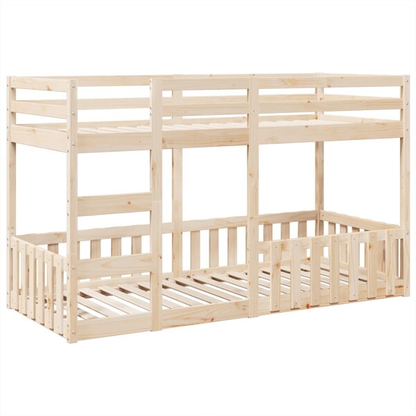 vidaXL Lit superposé 80x200 cm Bois de pin massif