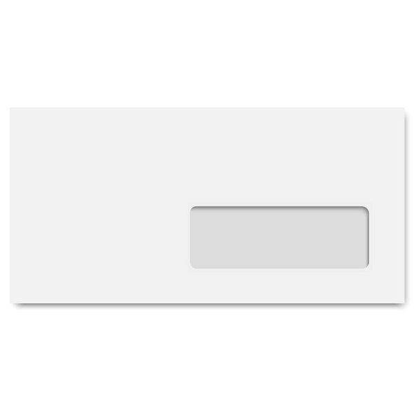 Enveloppe extra blanche dl clairalfa 110 x 220 mm 80g avec fenêtre - bande autoadhésive (boîte 500 unités)