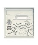 Pack de 4 boîtes aux lettres 1 porte - 2x "Globe-trotter" - 2x "Blanc ivoire"