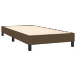 vidaXL Sommier à lattes de lit avec matelas Marron foncé 90x190 cm