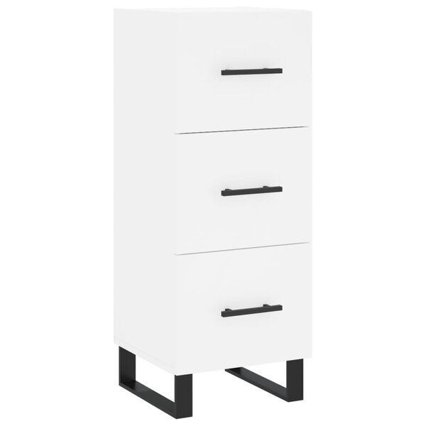 vidaXL Buffet blanc 34 5x34x90 cm bois d'ingénierie