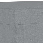 vidaXL Ensemble de canapés 3 Pièces avec coussins Gris clair Tissu