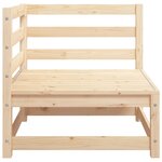 vidaXL Canapés d'angle de jardin 2 Pièces 70x70x67 cm bois de pin massif