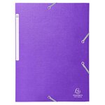 Chemises À Élastiques À Rabats Maxi Capacity Carte Enduite Teksto - A4 - Couleurs Assorties - X 24 - Exacompta