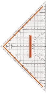 rOtring Centro équerre de professionnelle  rapporteur 180°/1°  hypoténuse 32 cm