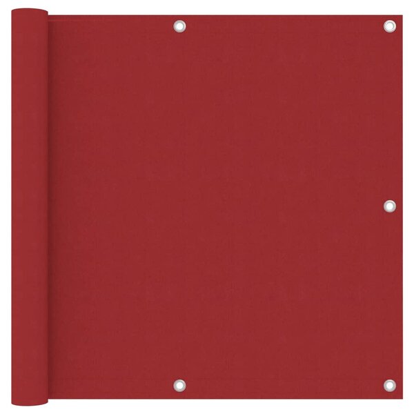 vidaXL Écran de balcon Rouge 90x400 cm Tissu Oxford