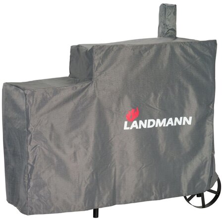 Landmann housse de barbecue premium l 130 x 60 x 120 cm gris