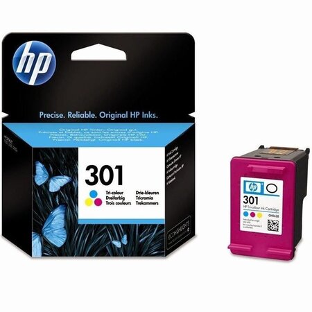 Hp 301 cartouche d'encre trois couleurs authentique pour hp envy 4505 et hp deskjet 1050/1512/2548/3057a (ch562ee)