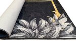 Tapis d'intérieur Feuille 120 x 180 cm - Noir