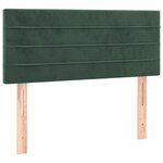 vidaXL Sommier à lattes de lit avec matelas Vert foncé 90x200 cm