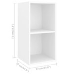 vidaXL Ensemble de meuble TV 3 Pièces Blanc Aggloméré