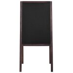vidaXL Tableau noir double face Bois de cèdre Autoportant 40 x 60 cm