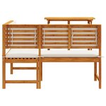 vidaXL Set de jardin de 2 pièces avec coussins en acacia