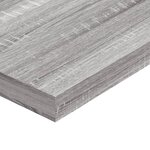 vidaXL Étagères murales 4 Pièces sonoma gris 60x10x1 5 cm bois ingénierie