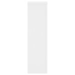 vidaXL Supports pour plantes 2 Pièces blanc 17x17x60 cm bois d'ingénierie
