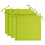 vidaXL Chaises pliables de jardin lot de 4 avec coussins Bois d'acacia