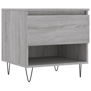 vidaXL Table basse sonoma gris 50x46x50 cm bois d'ingénierie