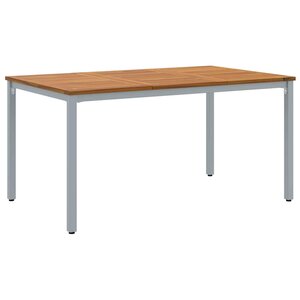 vidaXL Tables de jardin Naturel et gris 150 x 90 x 75 cm