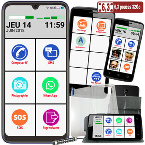 Le smart Initial 6 3p 32 giga smartphone senior pour DEBUTER