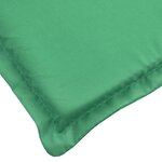 vidaXL Coussin de chaise de terrasse vert (75+105)x50x4 cm