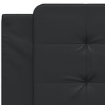 vidaXL Coussin de tête de lit noir 100 cm similicuir