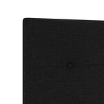 tête de lit vidaXL capitonnée noire 90 cm en tissu