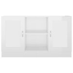 vidaXL Buffet Blanc brillant 120x30 5x70 cm Bois d'ingénierie