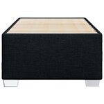 vidaXL Cadre de lit Noir 90x200 cm Tissu