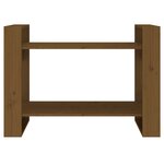 vidaXL Bibliothèque/Cloison Marron miel 80x35x56 5 cm Pin solide