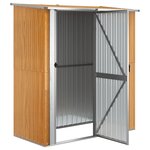vidaXL Abri de jardin 180 5x97x209 5 cm acier galvanisé aspect bois