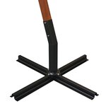 vidaXL Parasol suspendu avec poteau en bois 350 cm vert