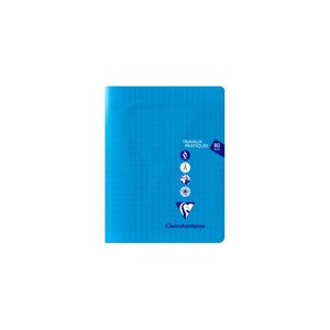 Cahier piqué polypro Mimesys Travaux Pratiques 17 x 22 cm 80 pages Séyès-Uni CLAIREFONTAINE