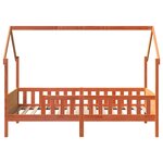 vidaXL Cadre de lit d'enfants forme de maison 90x190cm bois massif pin