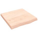 vidaXL Étagère murale 60x60x(2-6) cm bois de chêne massif non traité