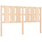 vidaXL Cadre de lit avec tête de lit 160x200 cm bois massif