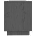 vidaXL Meuble TV Gris 110 5x35x44 cm Bois de pin massif