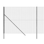 vidaXL Clôture en treillis métallique anthracite 2x10 m